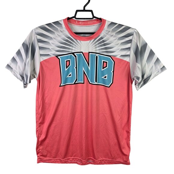 Mens BNB Twin Peaks 00 Pink & Gray Shirt Graphic Short Sleeve 100% Polyester XL - Picture 1 of 6